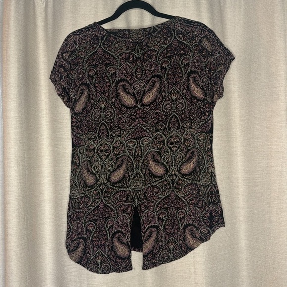 LUCKY BRAND PAISLEY CREW NECK TEE (S) - Picture 6 of 6